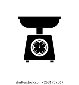 Scales icon flat style isolated. Vector