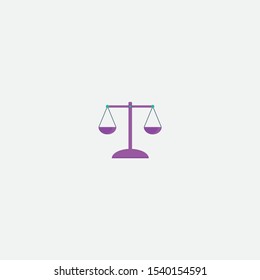 scales icon graphic element Illustration template design
