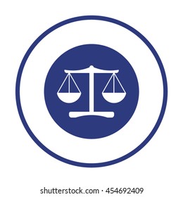 Scales    icon,  isolated. Flat  design.