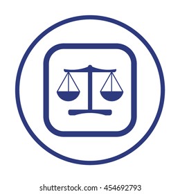 Scales    icon,  isolated. Flat  design.