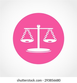 Scales Icon Isolated on White Background