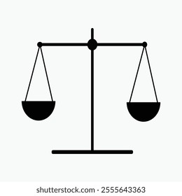 Scales icon. Law scale icon. Justice sign