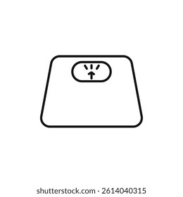 Scales icon line art vector