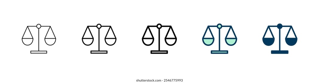 Scales icon logo design. Law scale icon. Justice sign and symbol