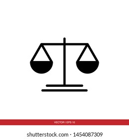 Scales Icon Logo Vector Illustration