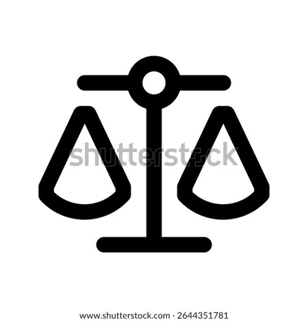 Scales icon . for mobile concept and web design on white background