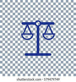 scales icon on transparent background