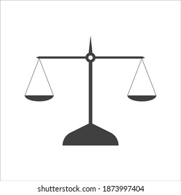 scales icon on white background. EPS10. Vector