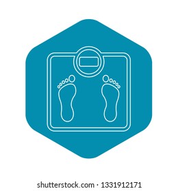 Scales icon. Outline illustration of scales vector icon for web