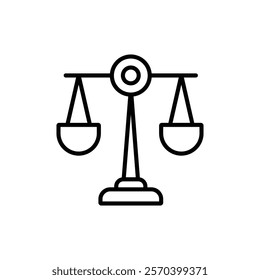 Scales icon Outline thin set