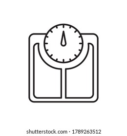 Escala el vector de contorno de icono. aislado en fondo blanco
