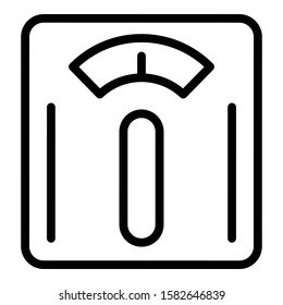 Scales icon. Outline scales vector icon for web design isolated on white background