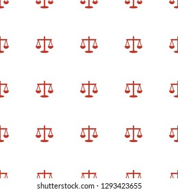 scales icon pattern seamless white background. Editable filled scales icon. scales icon pattern for web and mobile.