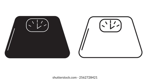 Scales icon set illustration. Law scale icon. Justice sign and symbol