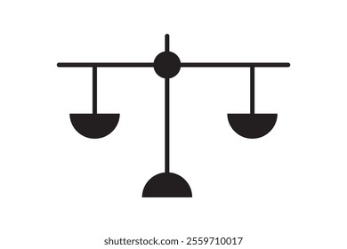 Scales icon set . Law scale icon. Justice sign