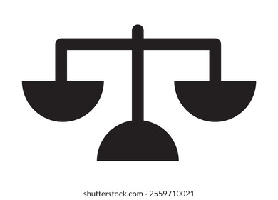 Scales icon set . Law scale icon. Justice sign