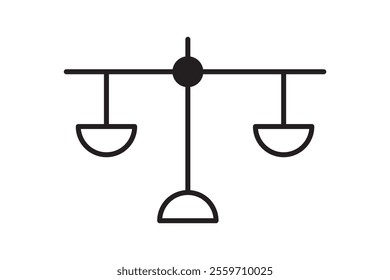 Scales icon set . Law scale icon. Justice sign