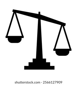 Scales icon set. Law scale icon. Justice sign. . Weight scale sign and symbol. Balance scale.  Fitness symbol. Weight loss, healthcare, sports. Outline, flat and colored style. Flat design. Eps 10