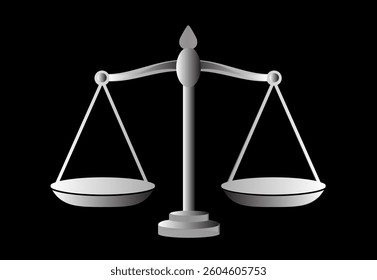 Scales icon set vector illustration, Law scale icon, Equality sign, Justice sign, Law and Justice symbol, Judgement sign, Court sign vector, Balance scale, libra icon, risk evaluation symbol isolated.