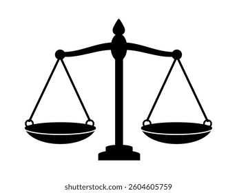 Scales icon set vector illustration, Law scale icon, Equality sign, Justice sign, Law and Justice symbol, Judgement sign, Court sign vector, Balance scale, libra icon, risk evaluation symbol isolated.