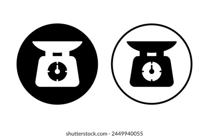 Conjunto de iconos de escala. Icono de báscula. Icono de escala de ley. Justicia
