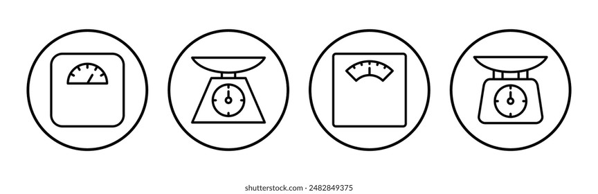 Skaliert den Symbolsatz. Symbol für Gewichtsskala. Symbol für Gesetzesskala. Gerechtigkeit