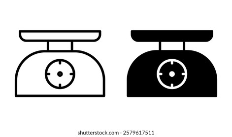 Scales Icon Set. Weight Scale Icon. Law Scale Icon. Scales Icon Vector. illustration