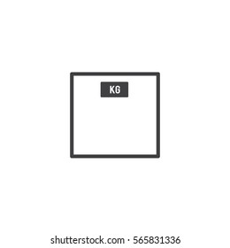 scales icon. sign design