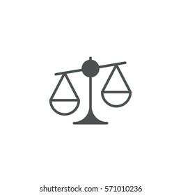 scales icon. sign design