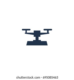 scales icon. sign design