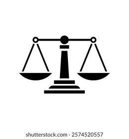 scales icon. scales sign. vector illustration