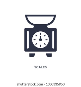 scales icon. Simple element illustration from gastronomy concept. scales editable symbol design on white background. Can be use for web and mobile.