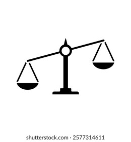 scales icon, simple flat style, pictogram logo sign symbol vector illustration, isolated on white for mobile app