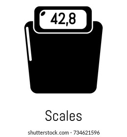 Scales icon. Simple illustration of scales vector icon for web