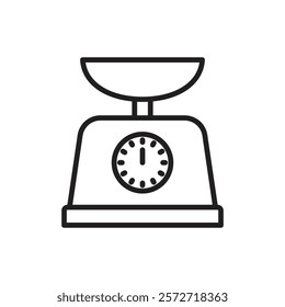 Scales icon Simple thin outline