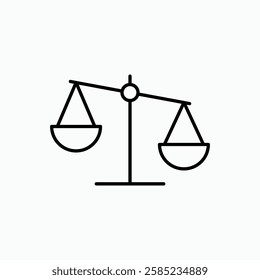 Scales icon. simple vector icon