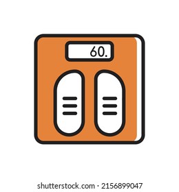 Icono de escala Ilustración vectorial simple