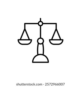 Scales icon simple vector symbol