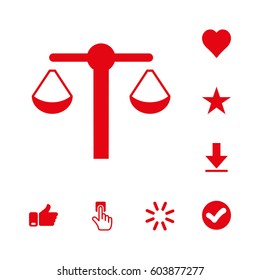 scales icon stock vector illustration