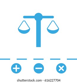 scales icon stock vector illustration