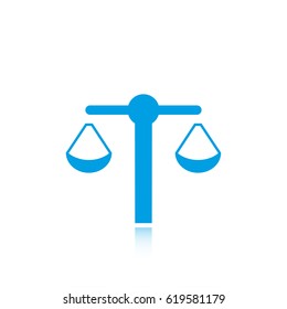 scales icon stock vector illustration