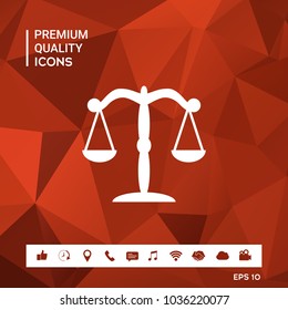 Scales icon symbol