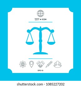 Scales icon symbol
