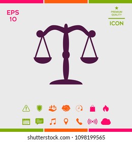 Scales icon symbol