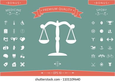 Scales icon symbol