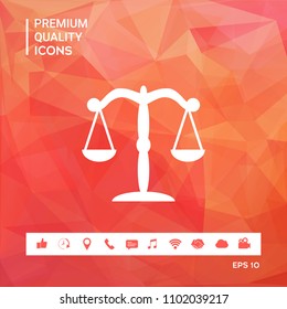 Scales icon symbol