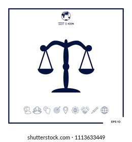 Scales icon symbol