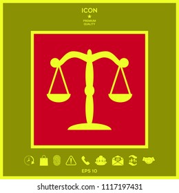Scales icon symbol