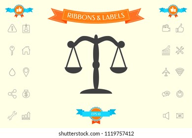 Scales icon symbol