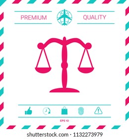 Scales icon symbol